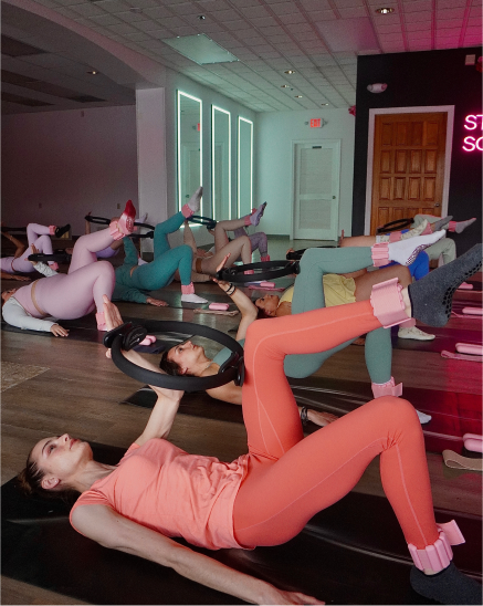 Mat pilates class